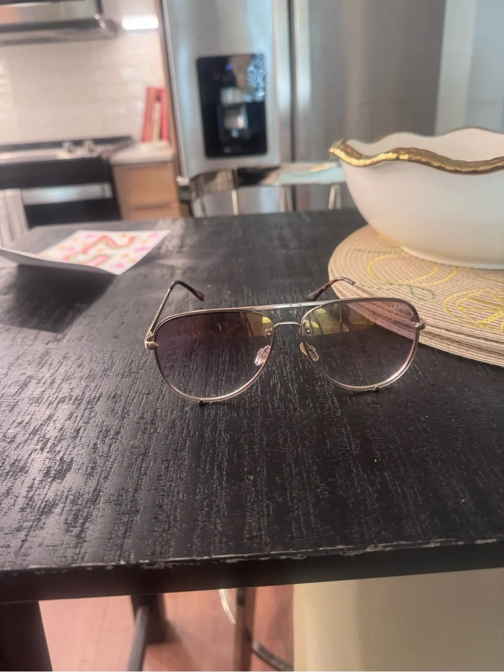 Quay Australia Women's Aviator Sunglasses - With QUAY CASE